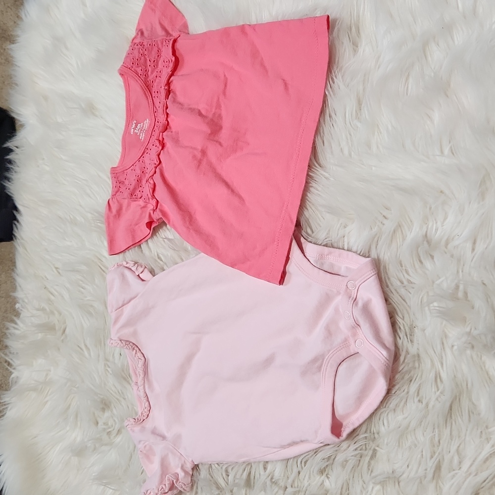 (2) Carter's Shirt/onesie- size 24 months